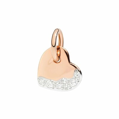 Pendentif Dodo Coeur en or rose et diamants