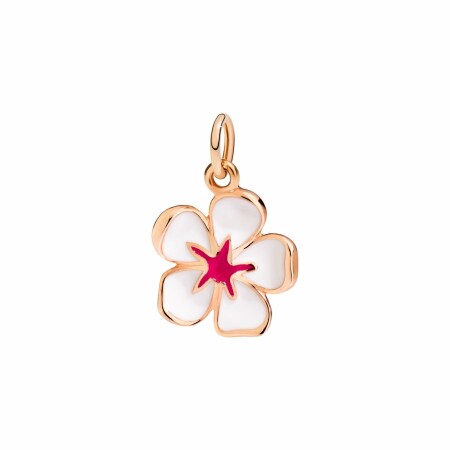 Pendentif DoDo Nature Fleur De Cerisier en or rose et émail