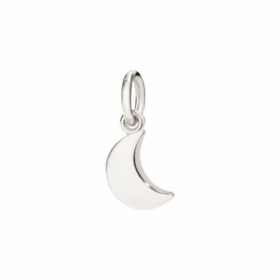 Pendentif DoDo Lune en or blanc et rhodium