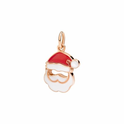 Pendentif DoDo Père Noël en or rose et émail