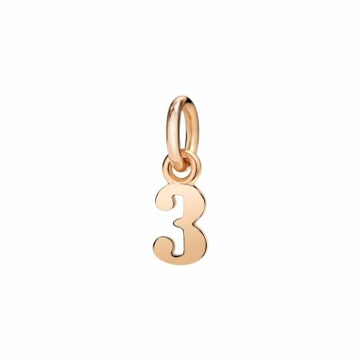 DoDo Number 3 pendant, rose gold