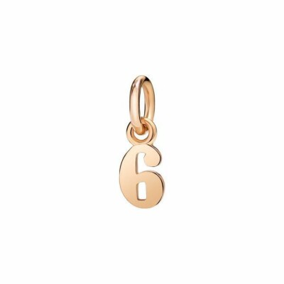 DoDo Number 6 pendant, rose gold