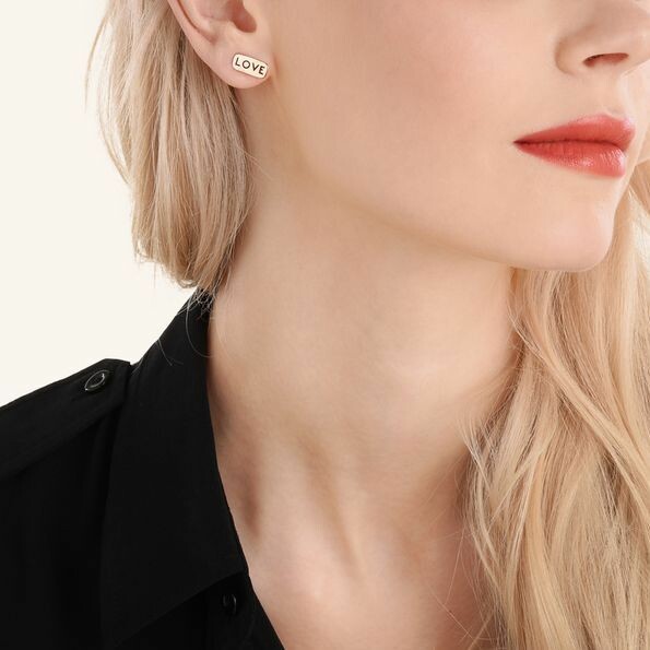 DoDo Love single earring, rose gold