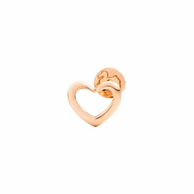 Boucle d'oreille DoDo Amour Coeur en or rose