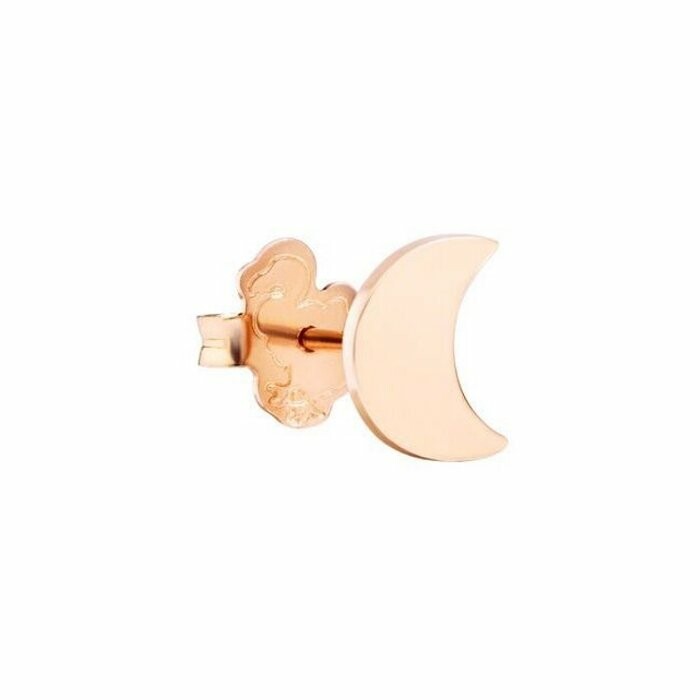 DoDo Moon single earring, rose gold