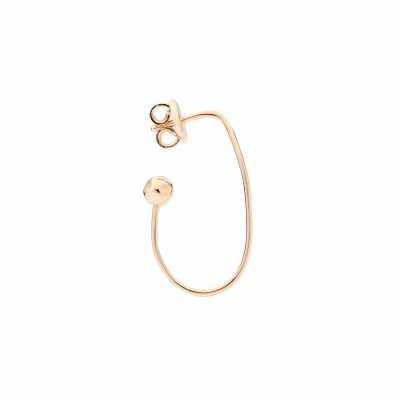 Mono Boucle d'oreille Dodo Ovale en or rose