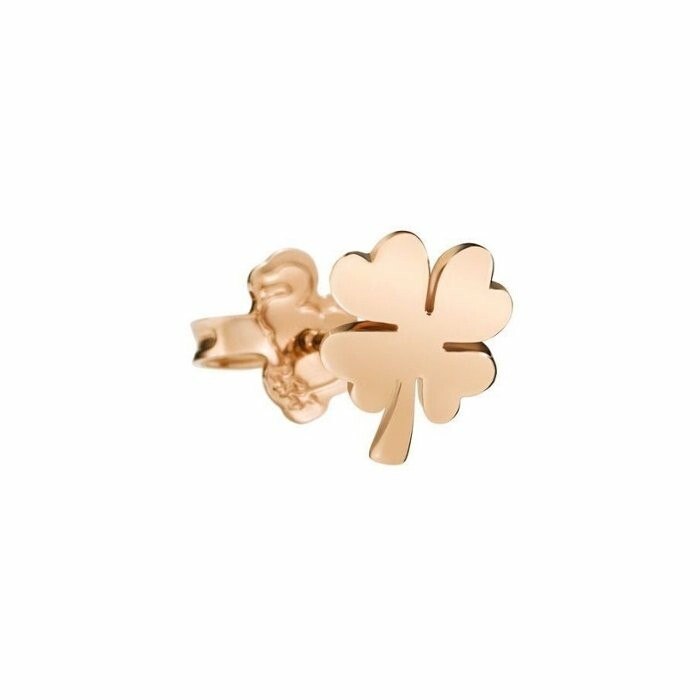 DoDo Four-Leaf Clover single earring, rose gold