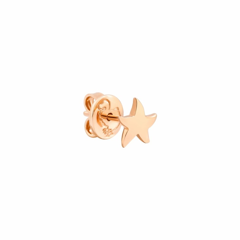 Mono boucle d'oreille DoDo Etoile en or rose
