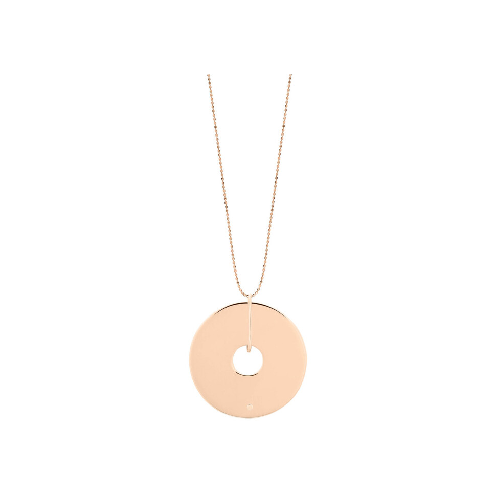 Collier GINETTE NY DONUT en or rose