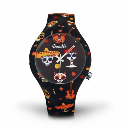 Montre Doodle Calaveras Mood Orange