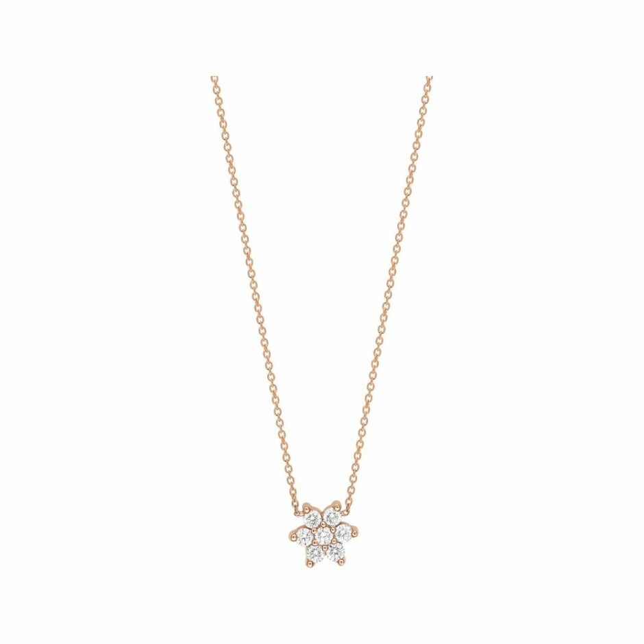 Collier Ginette NY STAR en or rose et diamants