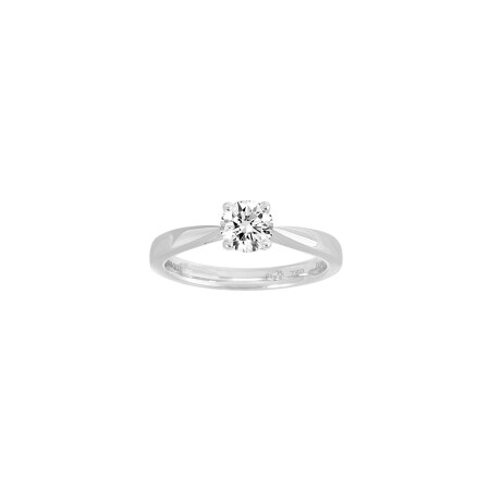 Solitaire Diamanti en or blanc 4g et diamant de synthèse de 0.7ct