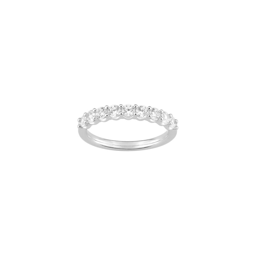 Alliance Diamanti en or blanc 3.7g et diamant de synthèse de 0.75ct