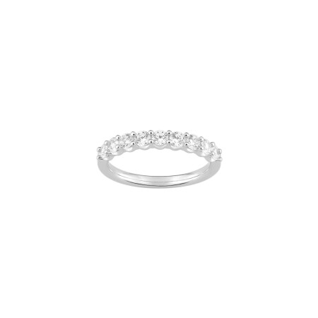 Alliance Diamanti en or blanc 3.7g et diamant de synthèse de 0.75ct