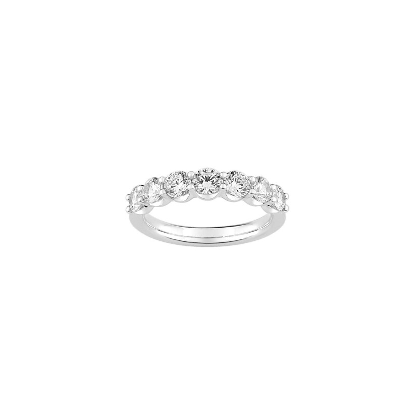 Alliance Diamanti en or blanc 4.5g et diamant de synthèse de 1.5ct