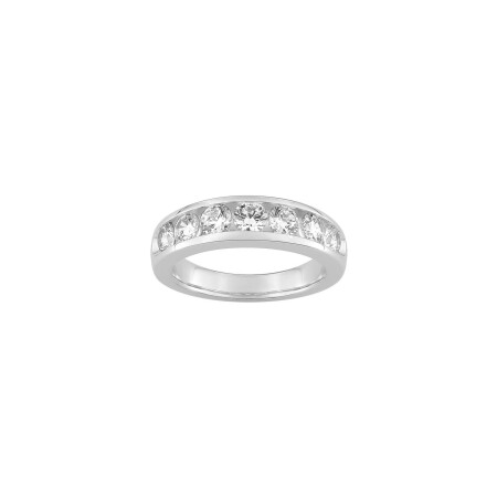 Alliance Diamanti en or blanc 6.5g et diamant de synthèse de 1.5ct