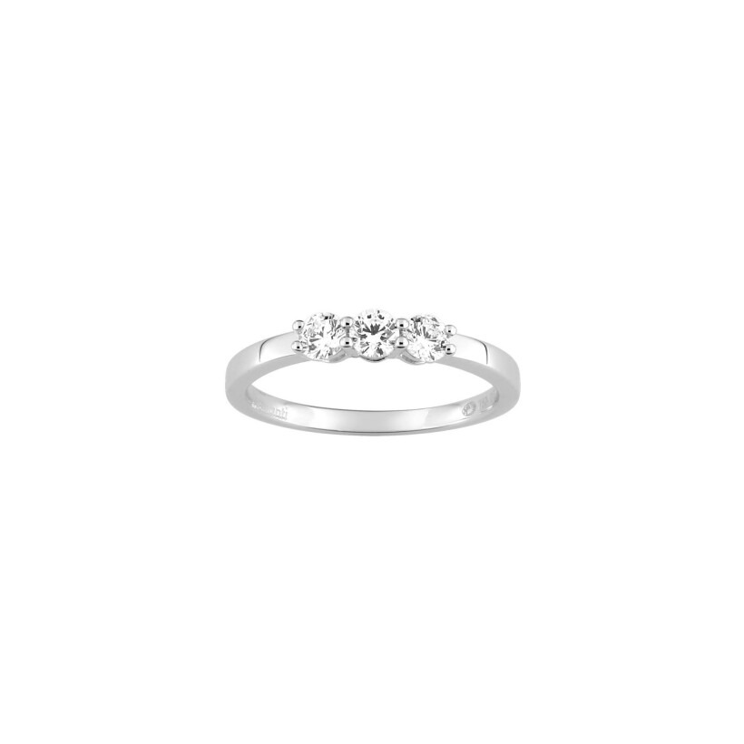 Bague Diamanti en or blanc 2.3g et diamant de synthèse de 0.45ct