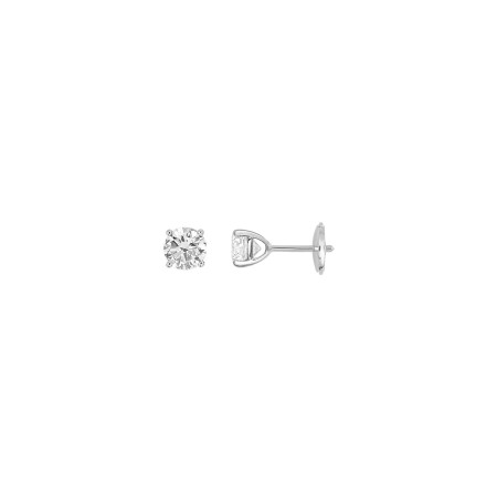 Boucles d'oreilles Diamanti en or blanc 1.2g et diamant de synthèse de 1.4ct