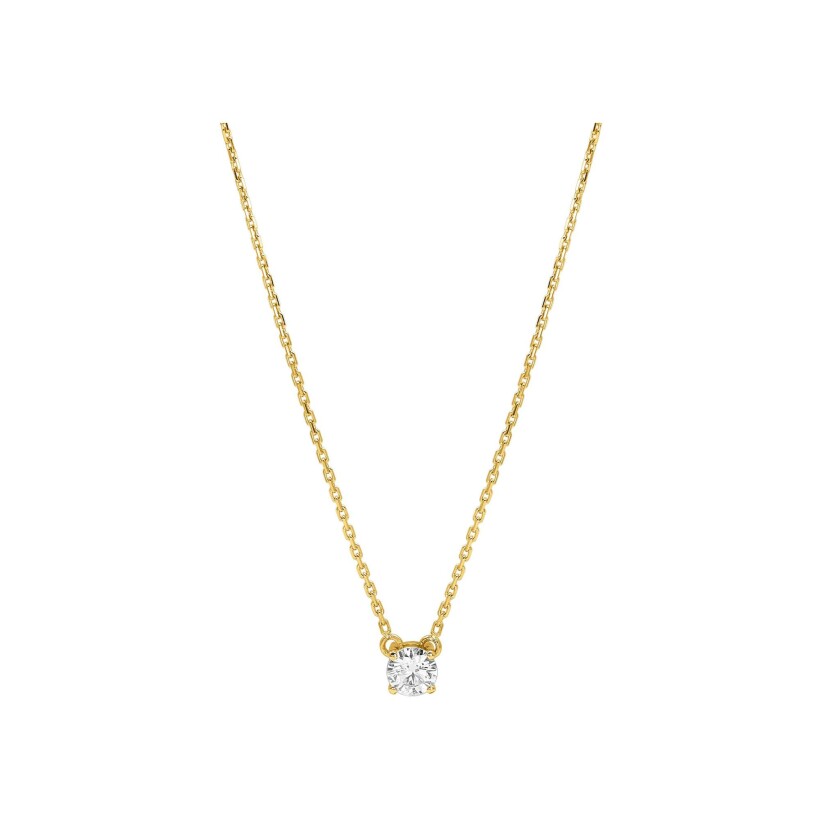 Collier Diamanti en or jaune 2.25g et diamant de synthèse de 0.31ct