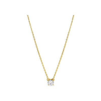 Collier Diamanti en or jaune 2.25g et diamant de synthèse de 0.31ct