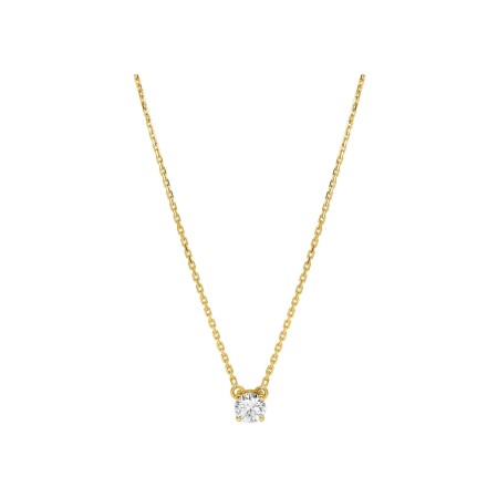 Collier Diamanti en or jaune 2.25g et diamant de synthèse de 0.31ct