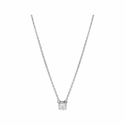 Collier Diamanti en or blanc 2.3g et diamant synthétique de 0.3ct