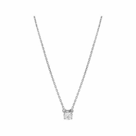 Collier Diamanti en or blanc 2.3g et diamant synthétique de 0.3ct