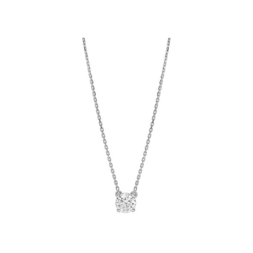 Collier Diamanti en or blanc 2.6g et diamant de synthèse de 0.7ct