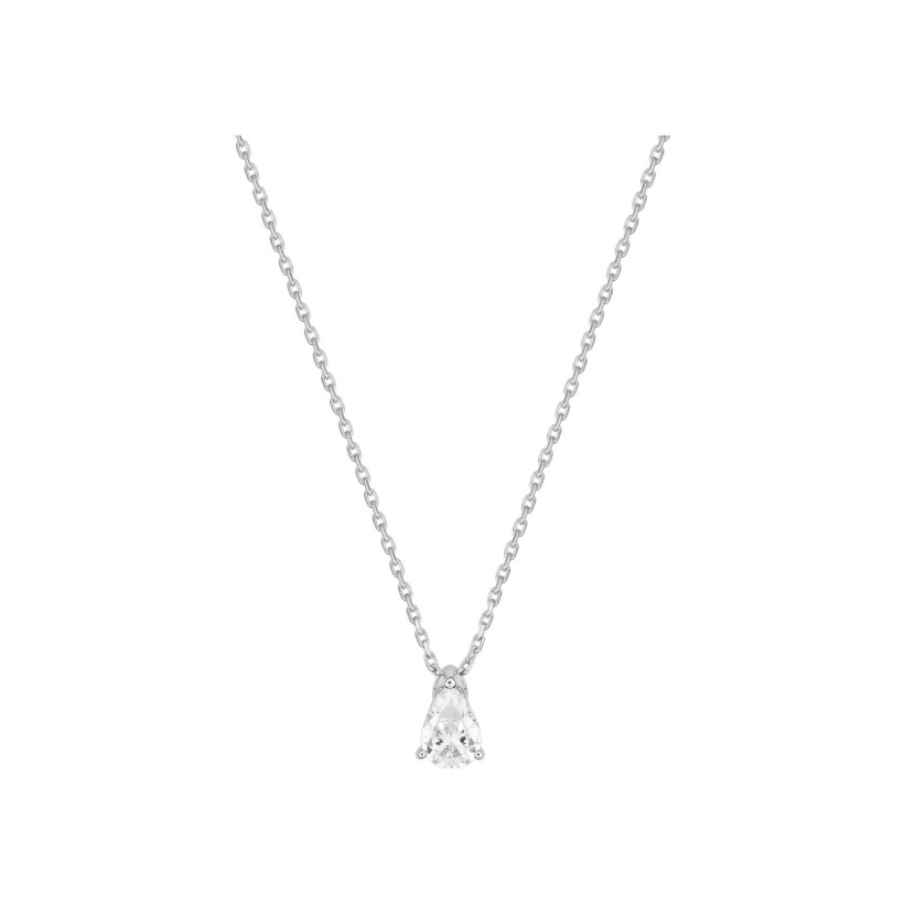 Collier Diamanti en or blanc 2.5g et diamant de synthèse de 0.7ct