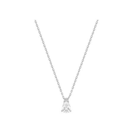 Collier Diamanti en or blanc 2.5g et diamant de synthèse de 0.7ct