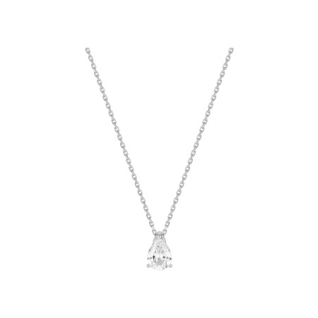 Collier Diamanti en or blanc 2.5g et diamant de synthèse de 1ct