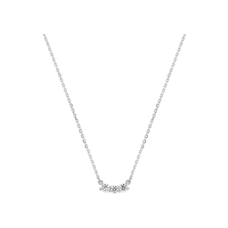 Collier Diamanti en or blanc 2.2g et diamant de synthèse de 0.25ct