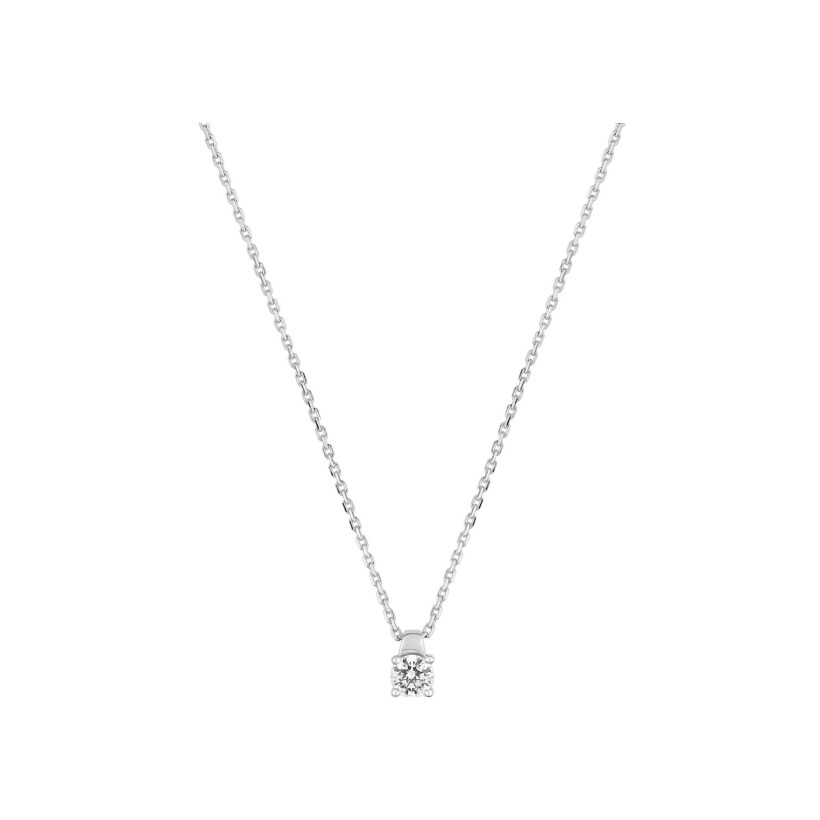 Collier Diamanti en or blanc 2.3g et diamant de synthèse de 0.2ct