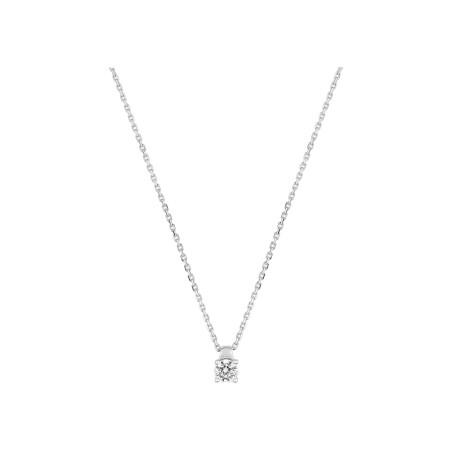 Collier Diamanti en or blanc 2.3g et diamant de synthèse de 0.2ct