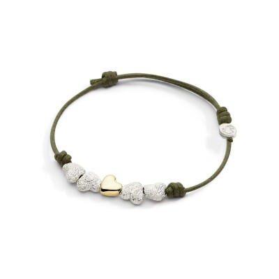 Charm Dodo Cœur Diamanté en argent, lot de 4
