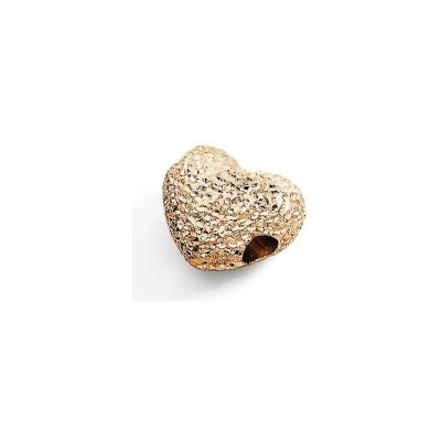 Charm Dodo Cœur Diamanté en or rose