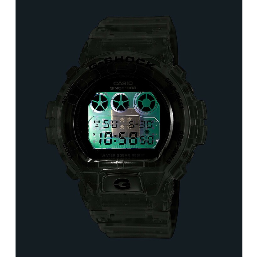 Montre G-Shock Clear Remix 40e anniversaire DW-6940RX-7ER