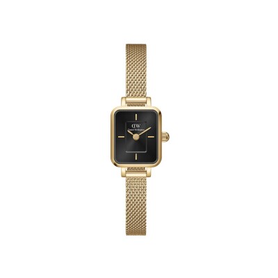 Montre Daniel Wellington Quadro Mini Evergold Onyx 15.4x18.2mm