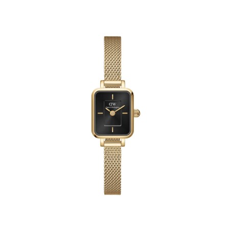 Montre Daniel Wellington Quadro Mini Evergold Onyx 15.4x18.2mm