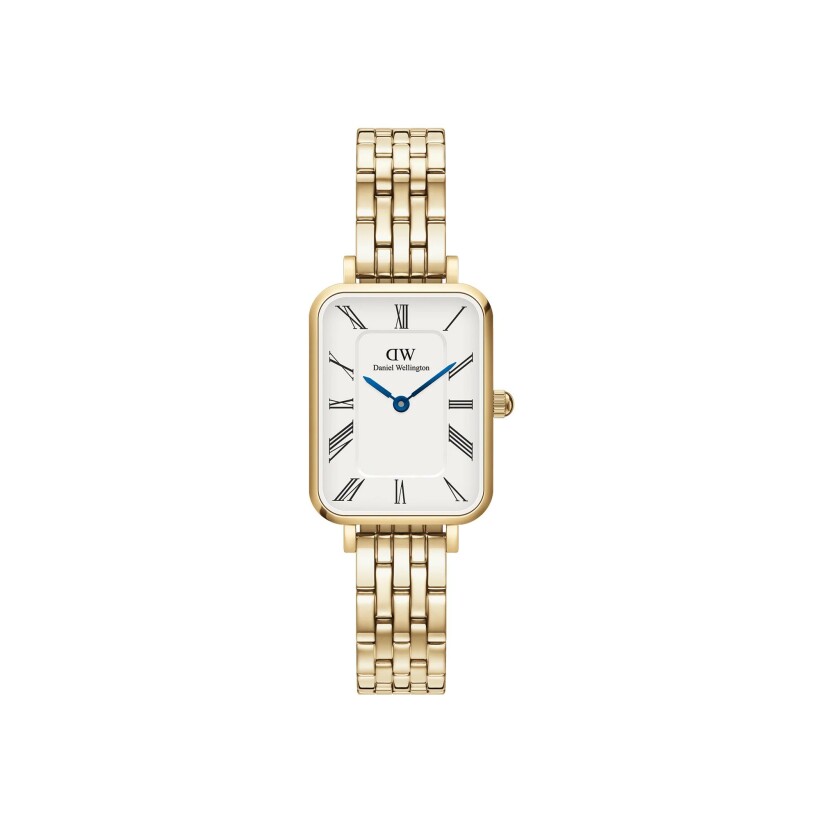 Montre Daniel Wellington Quadro Roman Numerals 5-Link Gold 20x26mm