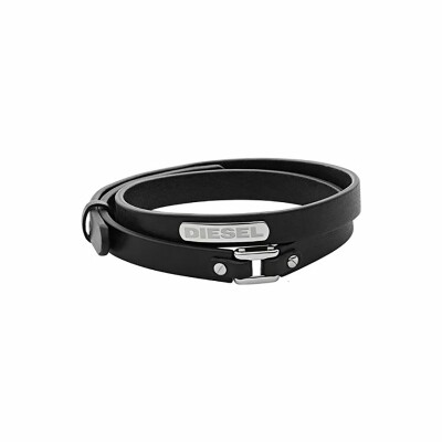 Bracelet Diesel en acier et cuir