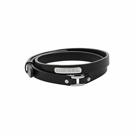 Bracelet Diesel en acier et cuir