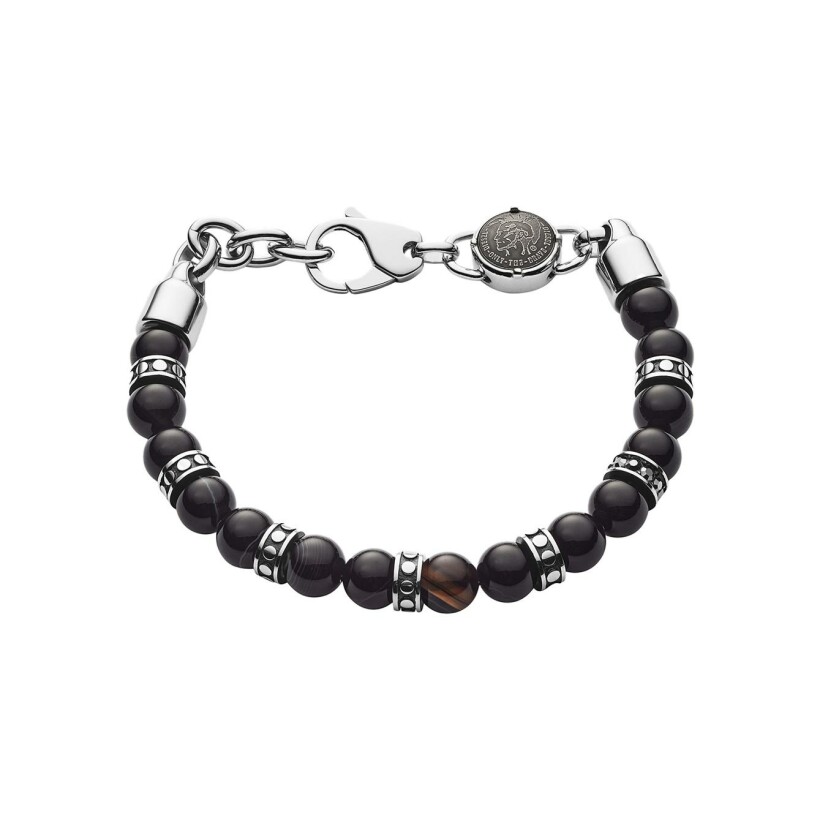 Bracelet Diesel en acier et agate