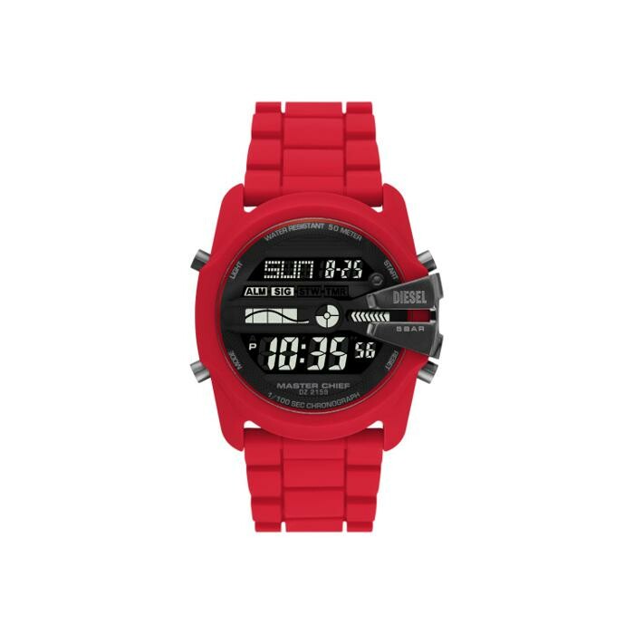 Montre diesel rouge et noir hot sale