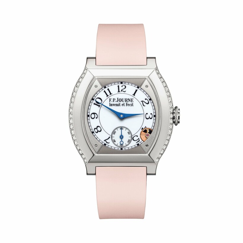 F.P. Journe élégante 40mm Titanium, 2-row diamonds watch