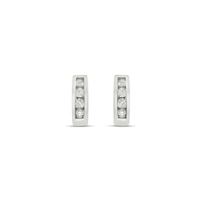 Boucles d'oreilles Vaneste en or blanc et diamants