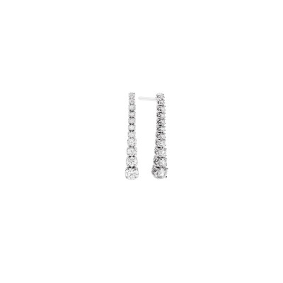 Boucles d'oreilles Recarlo Anniversary en or blanc et diamants