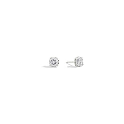 Boucles d'oreilles Recarlo Anniversary en or blanc et diamant 0.31ct