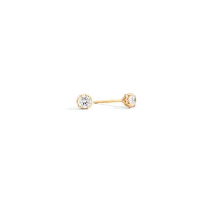 Boucles d'oreilles Recarlo Anniversary en or jaune et diamant 0.2ct