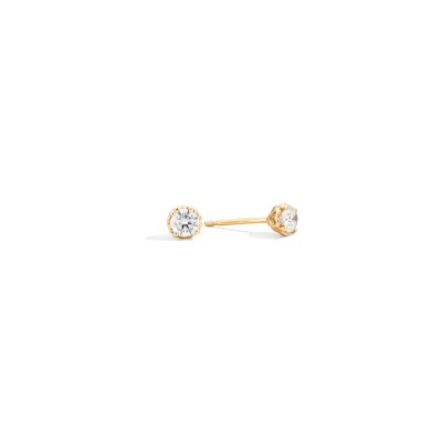Boucles d'oreilles Recarlo Anniversary en or jaune et diamant 0.51ct